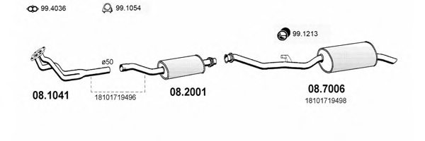 ASSO ART0392 Exhaust System